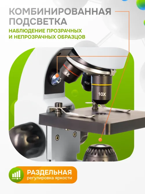 Микроскоп Levenhuk Rainbow 50L PLUS,  32