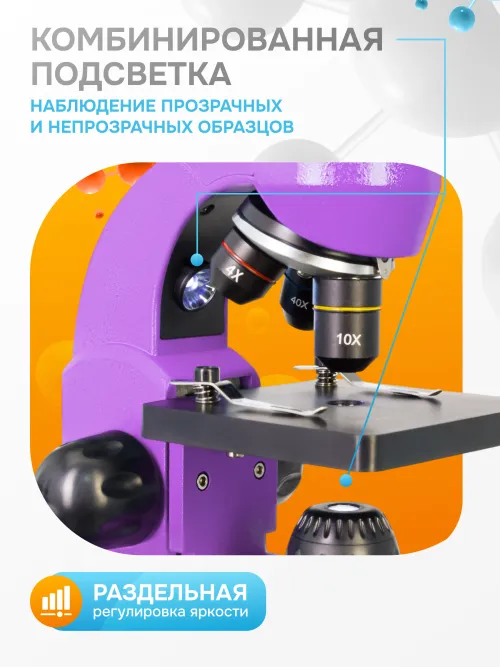 Микроскоп Levenhuk Rainbow 50L PLUS,  32