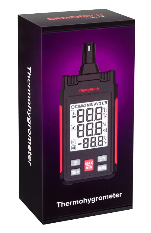 Термогигрометр Ermenrich Wett TU20,  9