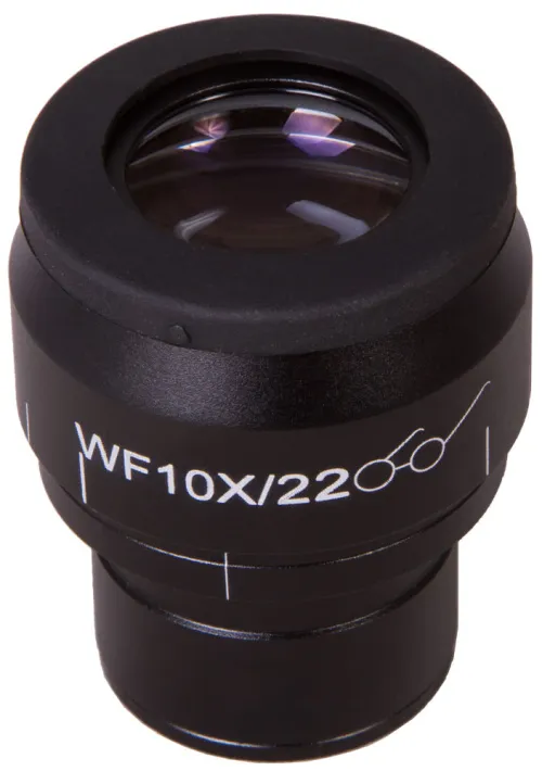 Окуляр Levenhuk MED WF10x/22 с перекрестьем, шкалой и диоптрийной коррекцией,  2