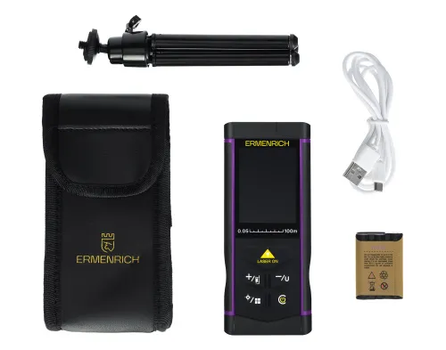Лазерная рулетка Ermenrich PRO LR100, с камерой,  2