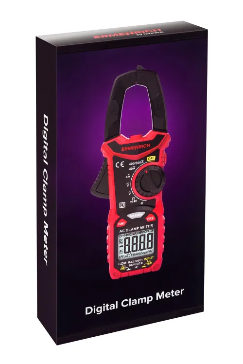 Токоизмерительные клещи Ermenrich Ping MK20, красный,  10