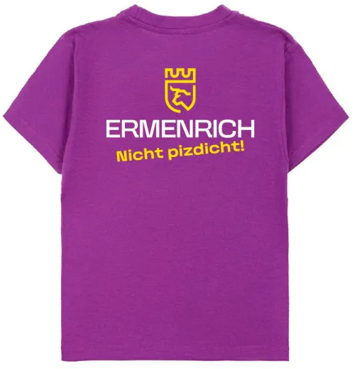 Фирменная футболка Ermenrich «Nicht pizdicht!», фиолетовая,  2