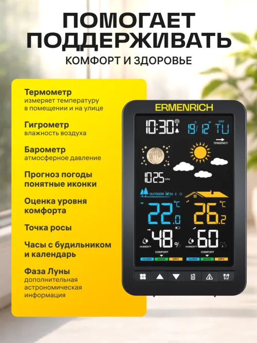 Метеостанция Ermenrich Report WR30,  13