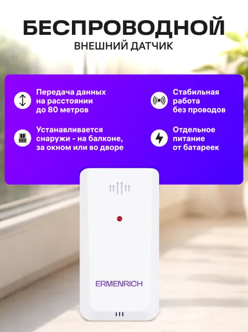 Метеостанция Ermenrich Report WR50,  19