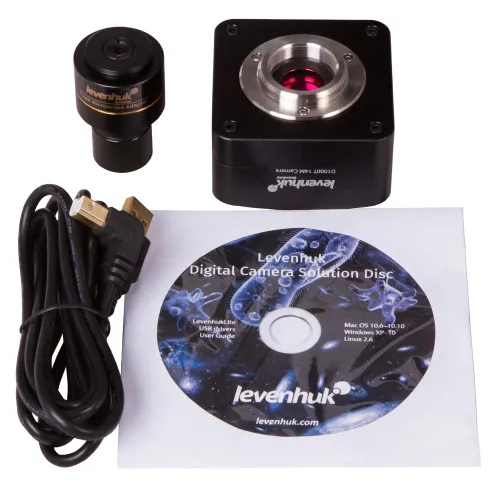 Микроскоп цифровой Levenhuk MED D1000T, 14 Мпикс, тринокулярный,  8