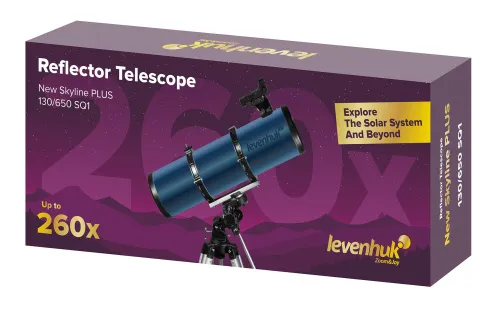 Телескоп Levenhuk New Skyline PLUS 130/650 SQ1,  2