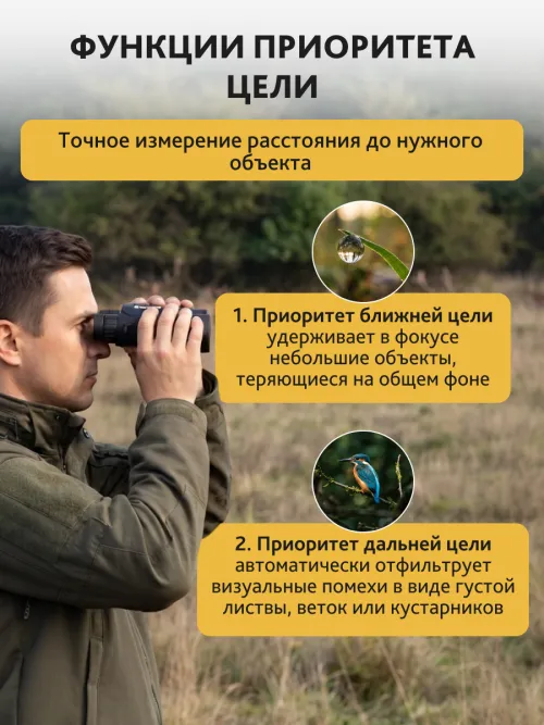 Бинокль с дальномером Levenhuk Guard 2500,  15