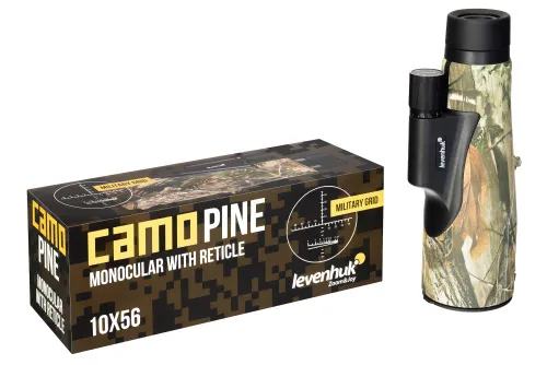 Монокуляр камуфляжный Levenhuk Camo Pine 10x56 с сеткой,  10
