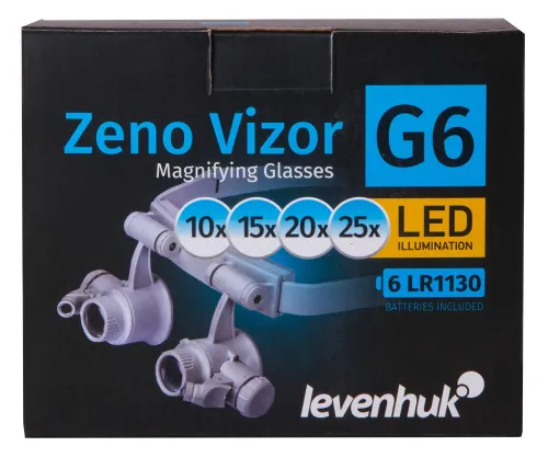 Лупа-очки Levenhuk Zeno Vizor G6,  12