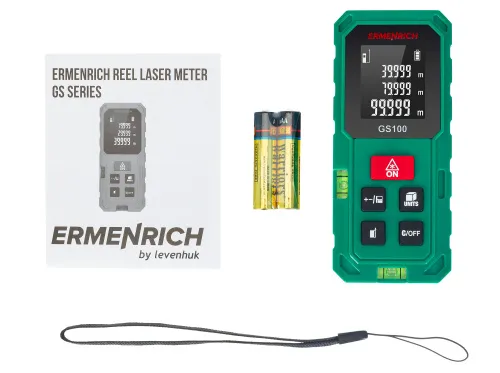Лазерная рулетка Ermenrich Reel PLUS GS100,  2