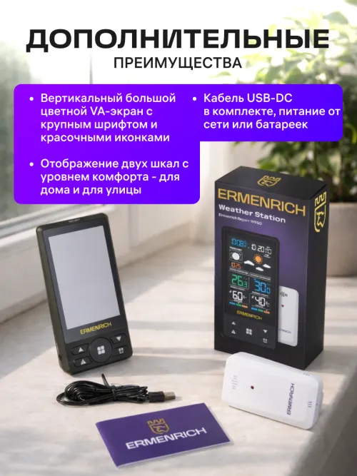 Метеостанция Ermenrich Report WR50,  21