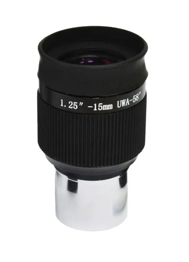Окуляр Levenhuk UWA 58° 15 мм, 1,25",  2