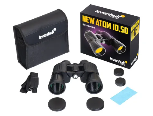 Бинокль Levenhuk New Atom 10x50,  4