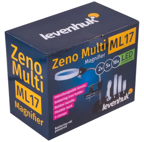 Мультилупа Levenhuk Zeno Multi ML17, черная,  12