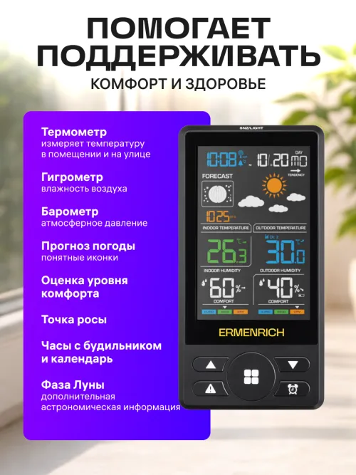 Метеостанция Ermenrich Report WR50,  17