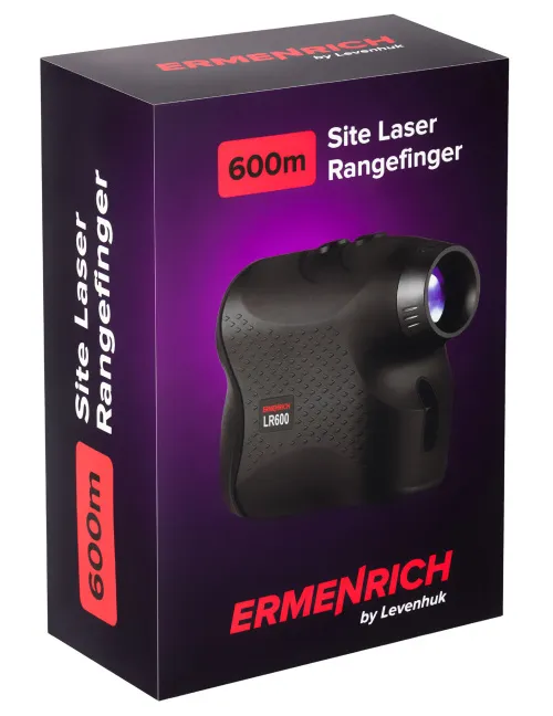 Лазерный строительный дальномер Ermenrich LR600, черный,  11