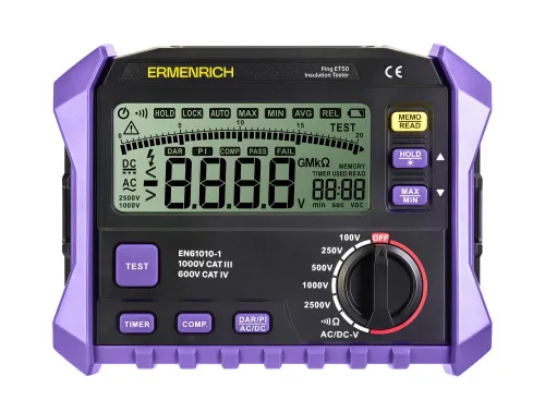 Тестер изоляции Ermenrich Ping ET50,  3