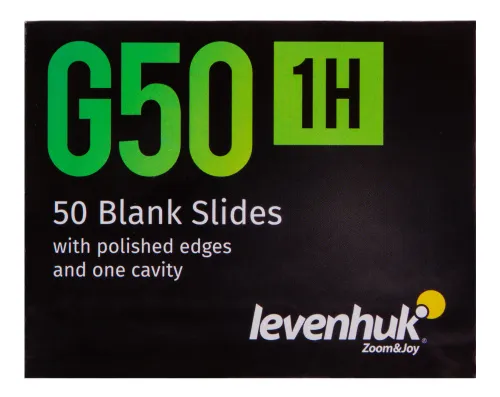 Стекла предметные с лункой Levenhuk G50 1H, 50 шт.,  7