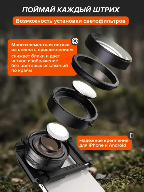 Микроскоп для телефона Levenhuk Kelvin TMC15,  23