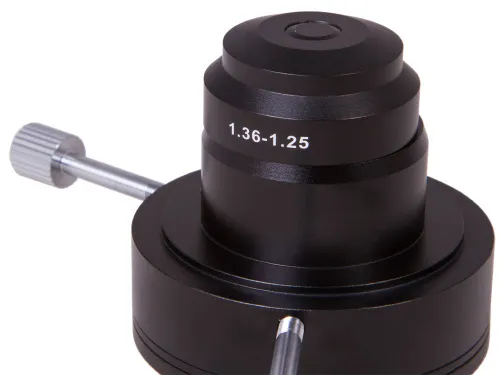 Конденсор темного поля А 1,36–1,25 Levenhuk 900/1000 (масляная иммерсия),  5