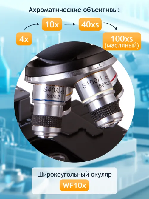 Микроскоп Levenhuk 320 BASE, монокулярный,  26