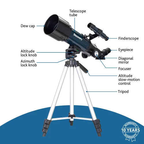 Телескоп Levenhuk Discovery Sky Trip ST70 с книгой,  17
