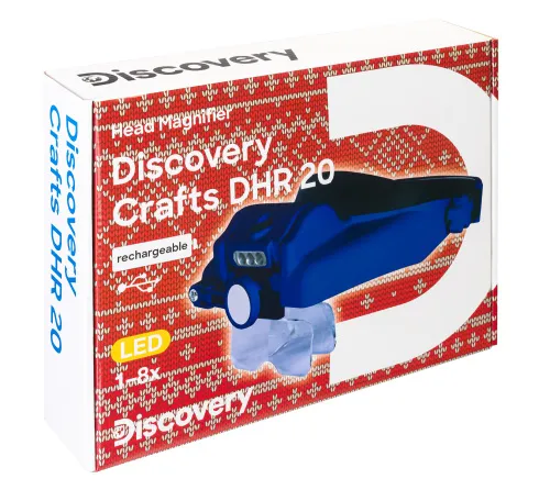 Лупа налобная с аккумулятором Levenhuk Discovery Crafts DHR 20,  10