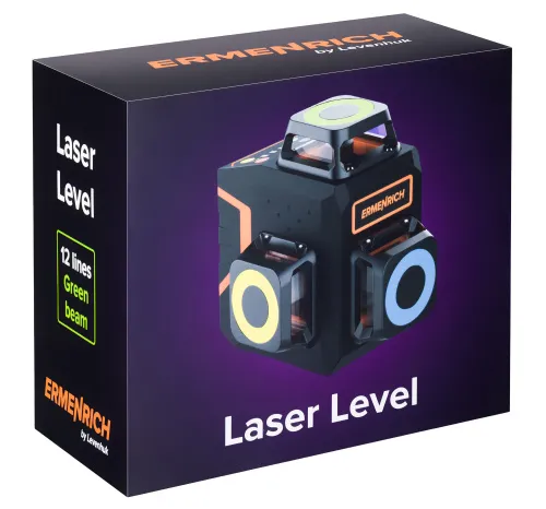 Лазерный уровень Ermenrich PRO LV50, черный,  10