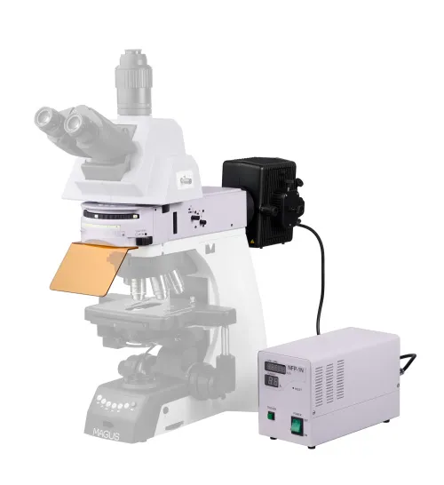 Насадка эпи-люминесцентная MAGUS Epi-FL06, ртутная лампа, блоки люминесцентных фильтров В/G/UV/V/R/FITC/TRITC/DAPI,  16