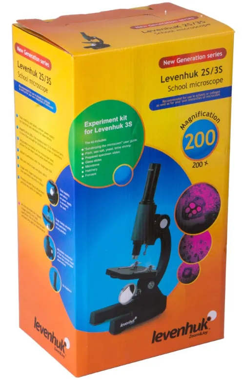 Микроскоп Levenhuk 3S NG, монокулярный,  15