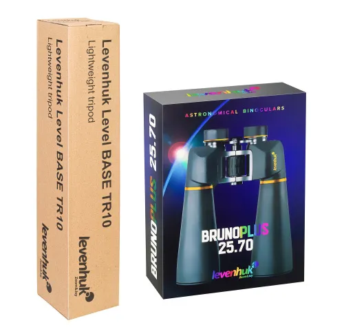 Набор: бинокль Levenhuk Bruno PLUS 25x70 со штативом,  16