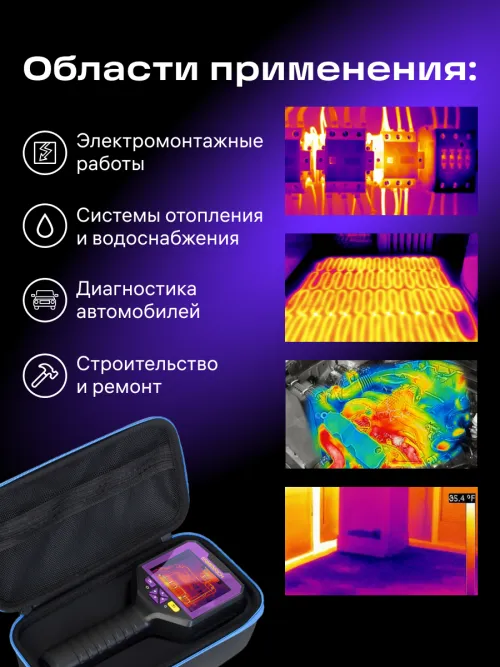 Тепловизор строительный Ermenrich Seek TV90,  12