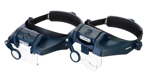 Лупа налобная с аккумулятором Levenhuk Discovery Crafts DHR 10,  2