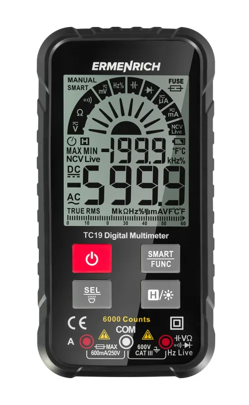 Цифровой мультиметр Ermenrich Zing TC19,  4
