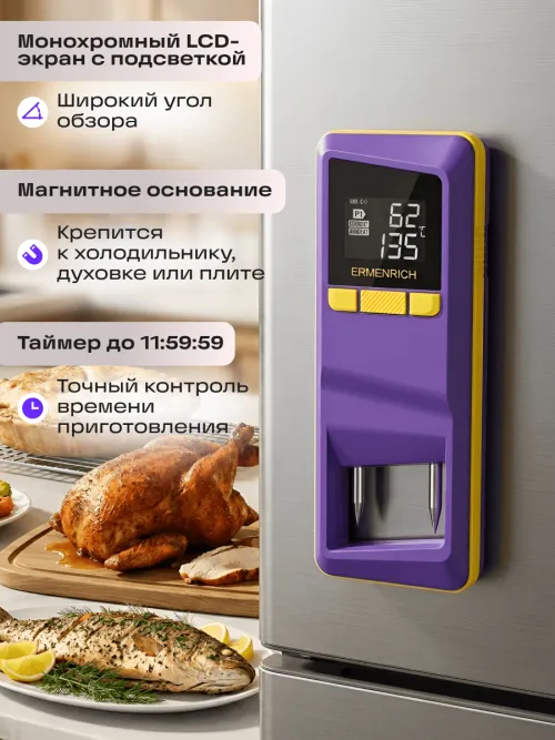 Термометр для мяса Ermenrich BBQ GT40,  17