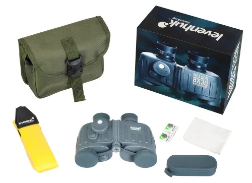 Бинокль Levenhuk Nelson 8x30 с сеткой и компасом,  2