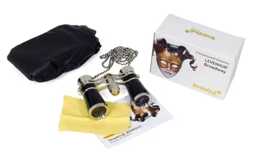Бинокль Levenhuk Broadway 725A с цепочкой, черный,  7