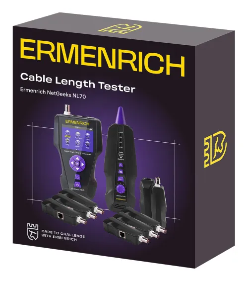 Измеритель длины кабеля Ermenrich NetGeeks NL70,  2