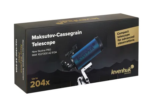 Телескоп Levenhuk New Skyline PRO MAK 102/1300 AZ-EQA,  14