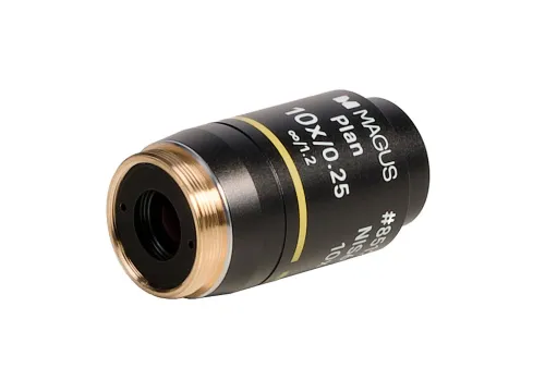Объектив MAGUS 10PL60V Plan 10х/0,25 ∞/1,2 H60 мм,  4
