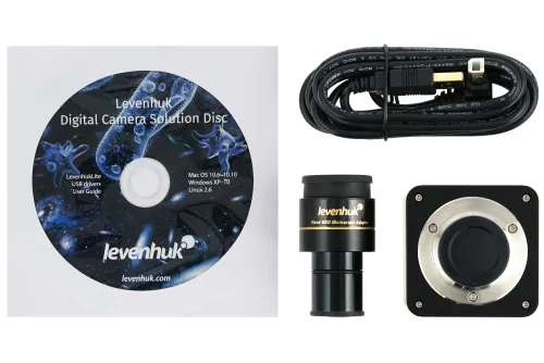 Микроскоп цифровой Levenhuk MED D40T, тринокулярный,  7