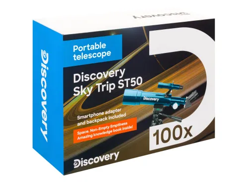 Телескоп Levenhuk Discovery Sky Trip ST50 с книгой,  16