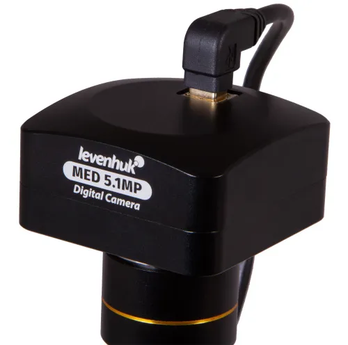 Микроскоп цифровой Levenhuk MED D20T, тринокулярный,  10