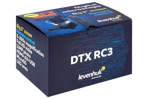 Микроскоп с дистанционным управлением Levenhuk DTX RC3,  12