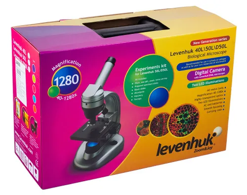Микроскоп Levenhuk 50L NG, монокулярный,  3