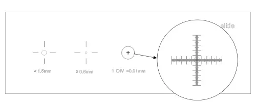 Слайд калибровочный MAGUS CS5 (XY0,01/0,07/0,15/0,6/1,5),  6