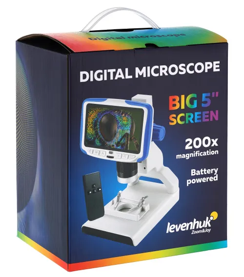 Микроскоп цифровой Levenhuk Rainbow DM500 LCD,  14