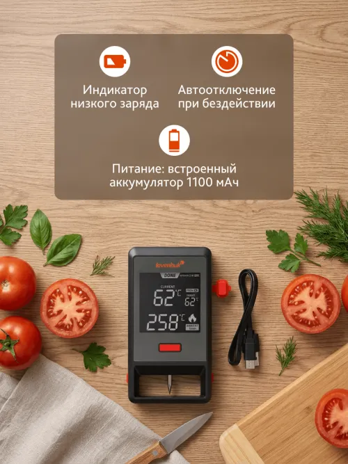 Термометр для мяса Levenhuk Wezzer Grill BT30,  17