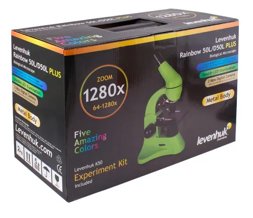 Микроскоп Levenhuk Rainbow D50L PLUS, 1,3 Мпикс,  10
